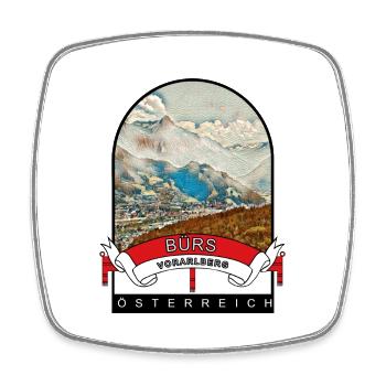 Vorarlberg Bürs Österreich Souvenir - Viereckiger Kühlschrankmagnet - Weiß - Vorne