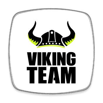 viking team 1 - Viereckiger Kühlschrankmagnet - Weiß - Vorne