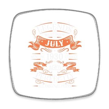 Legendary since July 1930 - Square fridge magnet - white - Front