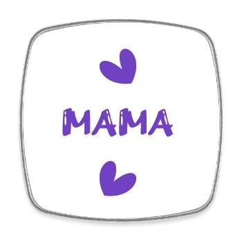 FÊTE DES MÈRES. MAMA. MUM. BONNE FÊTE MAMAN. MAMAN - Magnet carré - blanc - Devant