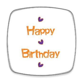 ALLES GUTE ZUM GEBURTSTAG!. ALLES GUTE ZUM GEBURTSTAG!. JAHRESTAG. - Viereckiger Kühlschrankmagnet - Weiß - Vorne