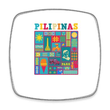 Philippines Filipino Flag Pride I Gift - Square fridge magnet - white - Front