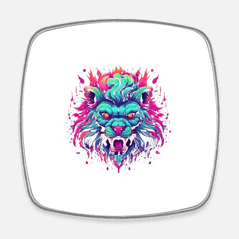 King Leon - Square fridge magnet - white