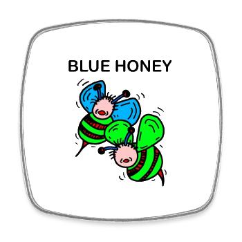 Bienen - Viereckiger Kühlschrankmagnet - Weiß - Vorne