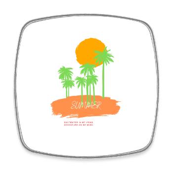 Buzzer - Square fridge magnet - white - Front