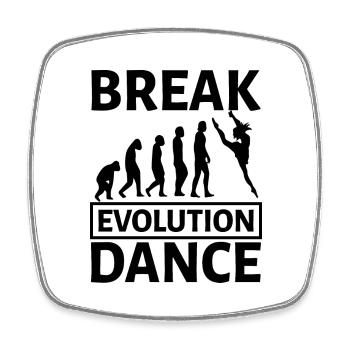 Dancing Dance Music - Viereckiger Kühlschrankmagnet - Weiß - Vorne