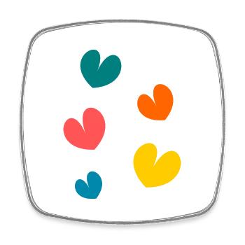 SAINT VALENTINE. bachelorette party. I LOVE YOU. I LOVE YOU. LOVE - Square fridge magnet - white - Front