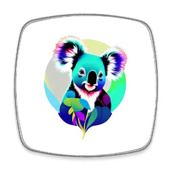 Koala - Square fridge magnet - white - Front