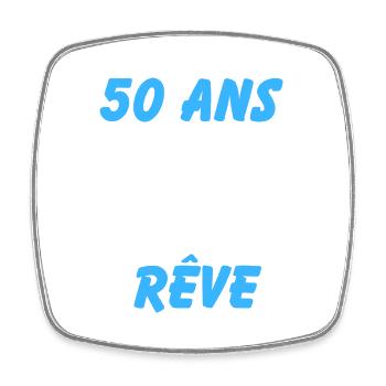 45 ans et toujours un corps de rêve 3 - Magnet carré - blanc - Devant