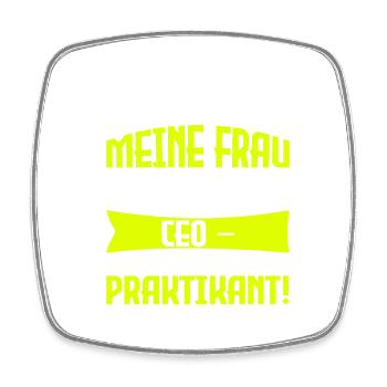 Lustige Männer Spruch Rentner Shirts - Viereckiger Kühlschrankmagnet - Weiß - Vorne