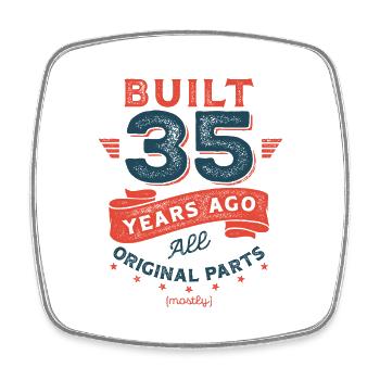 Build 35 Years Ago, All Original Parts (mostly). - Viereckiger Kühlschrankmagnet - Weiß - Vorne
