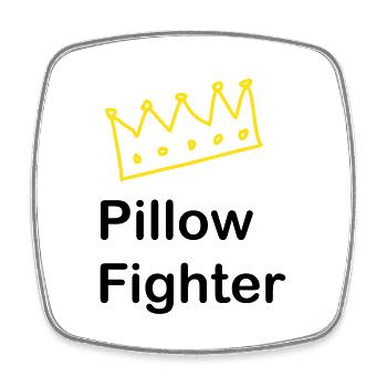 ChampionPillow 1 - Square fridge magnet - white - Front