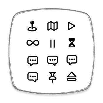 AWeTYet - Square fridge magnet - white - Front