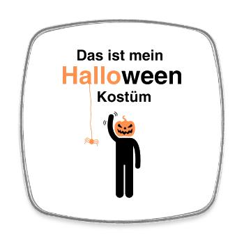 HALLOween - Viereckiger Kühlschrankmagnet - Weiß - Vorne