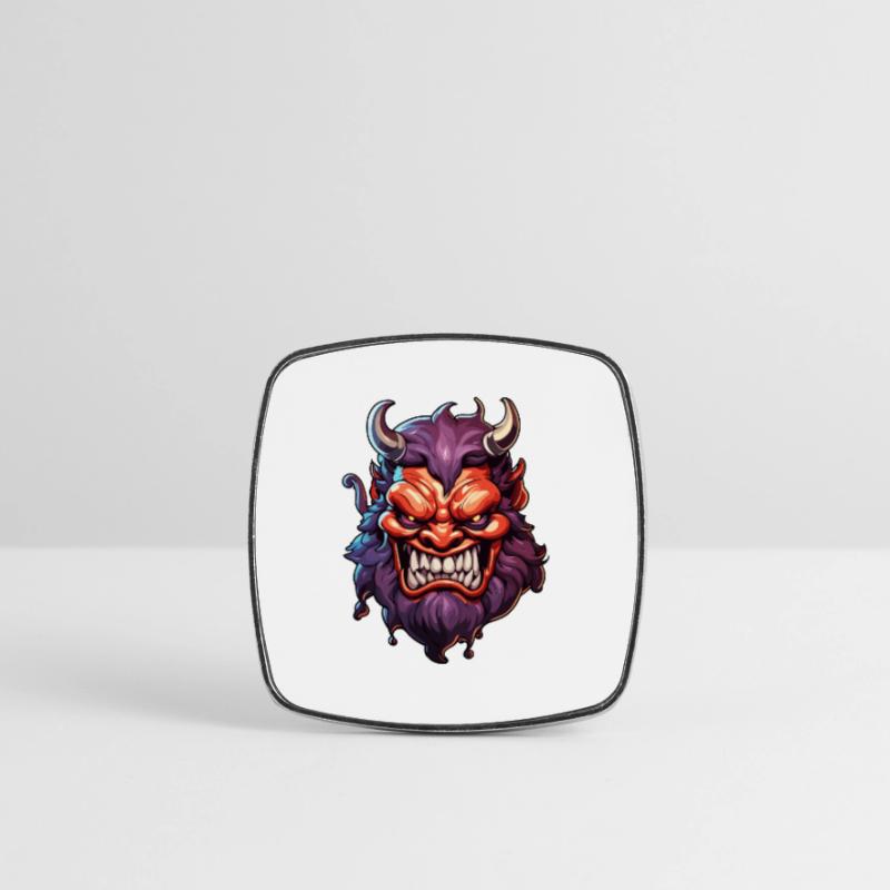 Devil / Hell / Horror / Devilish / Evil Square fridge magnet