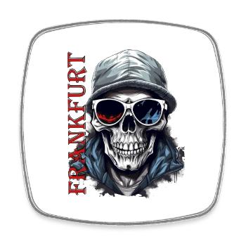 Frankfurt Design pour les ultras et les fans de Francfort - Magnet carré - blanc - Devant