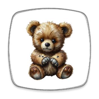 Teddy bear - Square fridge magnet - white - Front