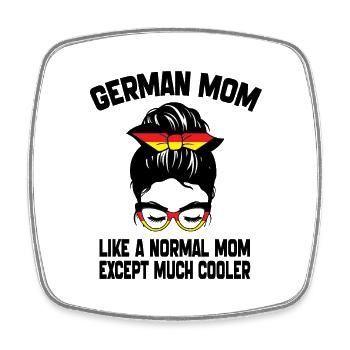 German Mom Like A Normal Mom Mother's Day 2024 - Square fridge magnet - white - Front