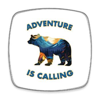 Call of the Wild - Square fridge magnet - white - Front