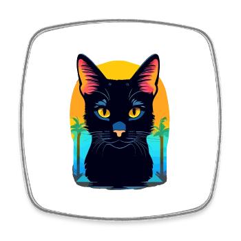 Bombay Katze - Viereckiger Kühlschrankmagnet - Weiß - Vorne