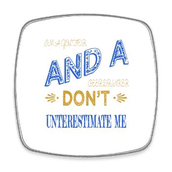 GolfCoachGift FunnyGolf Shirt GolfKids Joke - Square fridge magnet - white - Front