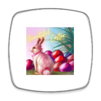Bezaubernde Ostern - Viereckiger Kühlschrankmagnet - Weiß - Vorne