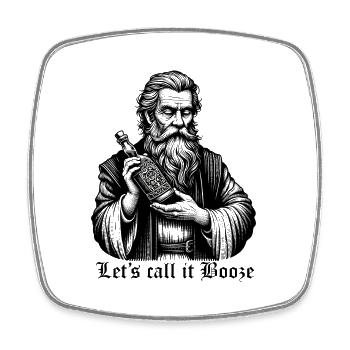 Let's call it BOOZE - Square fridge magnet - white - Front