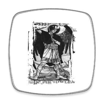 Archangel Saint Religion God Angel Faith Michael - Square fridge magnet - white - Front