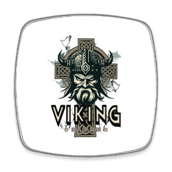 Vikings - Magnet carré - blanc - Devant