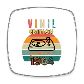 Vinyl Edition: Best Since 1964 - Retro Music - Square fridge magnet - white - Front