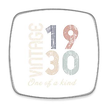 94e anniversaire 1930 - idée cadeau rétro Vintage - Magnet carré - blanc - Devant