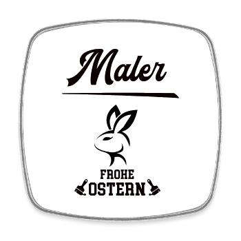 Maler Ostern Geschenk Malerei Meister Azubi Chef - Viereckiger Kühlschrankmagnet - Weiß - Vorne