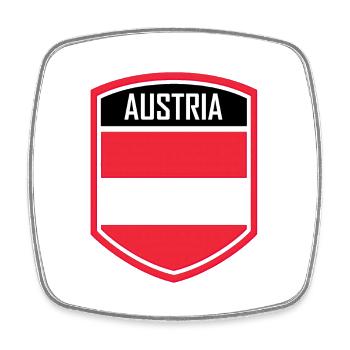 Austria Europe Alps Landmark Vienna - Square fridge magnet - white - Front