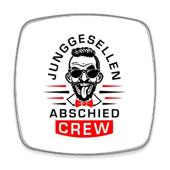 Junggesellen Abschied Crew Jga - Viereckiger Kühlschrankmagnet - Weiß - Vorne