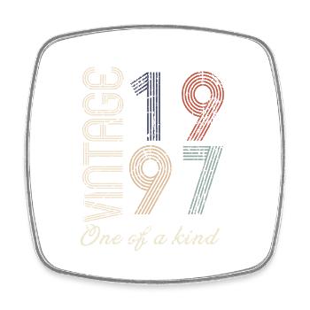 27e anniversaire 1997 - idée cadeau rétro Vintage - Magnet carré - blanc - Devant
