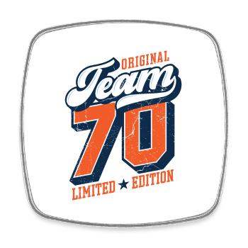 Original Team 70 - Limited Edition - Viereckiger Kühlschrankmagnet - Weiß - Vorne