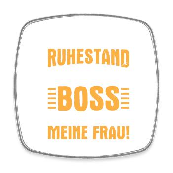 Witziges Ruhestand Abschiedsgeschenk - Viereckiger Kühlschrankmagnet - Weiß - Vorne