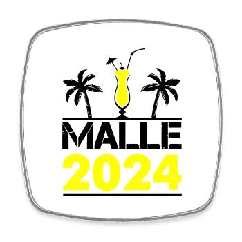 malle 2024 - Viereckiger Kühlschrankmagnet - Weiß - Vorne