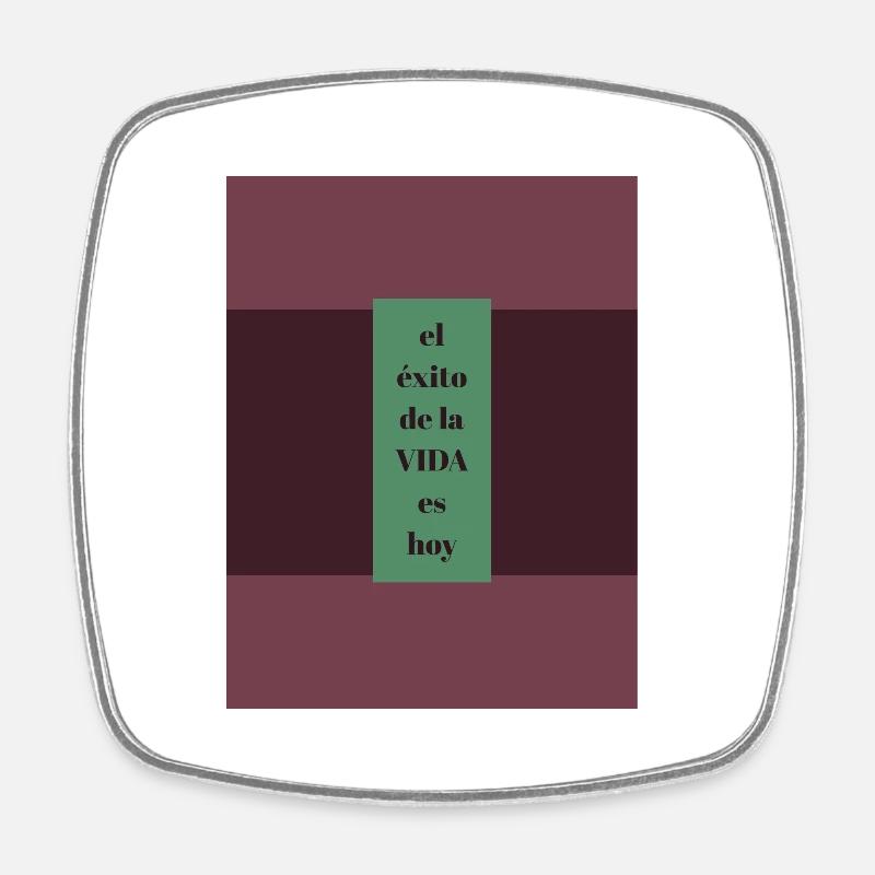 Success is today - Square fridge magnet - white