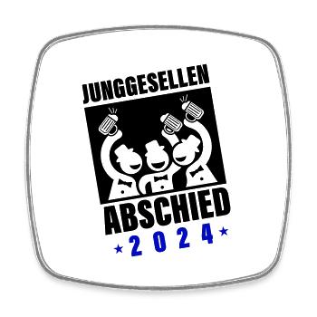 Bachelor Party 2024 Bachelor Party - Square fridge magnet - white - Front