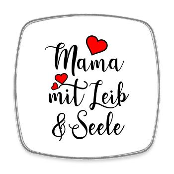 Stolze Mama Kind Sohn Tochter Kinder Mutterliebe - Viereckiger Kühlschrankmagnet - Weiß - Vorne