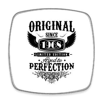 Perfection 1968 -56e anniversaire,Original - Magnet carré - blanc - Devant