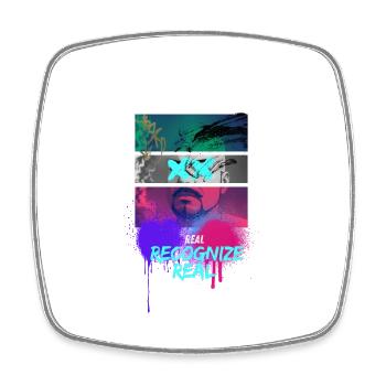 Urban Style Hip hop - Viereckiger Kühlschrankmagnet - Weiß - Vorne