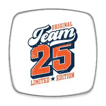 Original Team 25 - Limited Edition - Viereckiger Kühlschrankmagnet - Weiß - Vorne