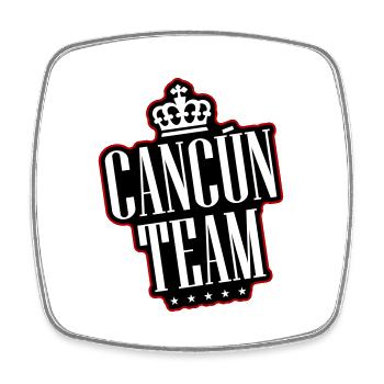 Cancun Team - Square fridge magnet - white - Front
