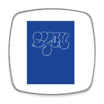 Lyon Street Art - Square fridge magnet - white - Front