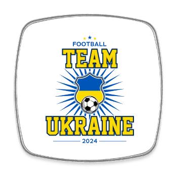 Équipe Ukraine - Magnet carré - blanc - Devant