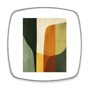 Poster Minimalist Geo 1 - Square fridge magnet - white - Front