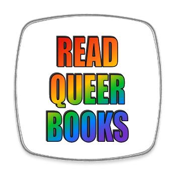 Queere Bücher lesen - Viereckiger Kühlschrankmagnet - Weiß - Vorne