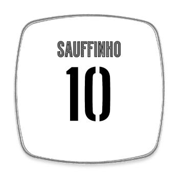 Sauffinho - Magnet carré - blanc - Devant